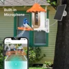Smart Bird Feeder Camera, 1920 x 1080 Resolution, AI Recognition, Built-in Microphone, 2.4GHz WiFi Connection, Battery & Solar Powered, Cloud & Max. 128 GB Local Storage - Image 5