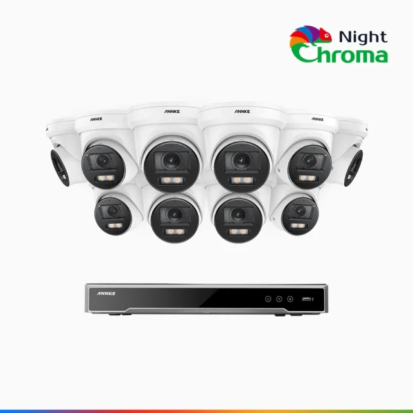 NCK800 4K 16CH 10 Camera PoE Security System,