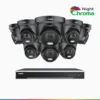 4K 16 Channel 8 Cameras PoE Security System