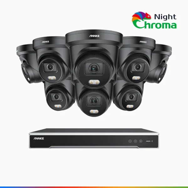 4K 16 Channel 8 Cameras PoE Security System