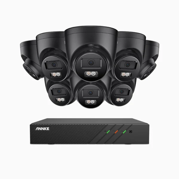AH500 - 3K 8 Channel 8 Cameras PoE Security System, Color & IR Night Vision, F/1.6 Aperture, Human & Vehicle Detection - Image 2