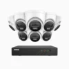3K 8 Channel 8 Cameras PoE Security System