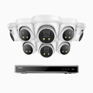 4K 8 Channel 8 Cameras PoE Security System